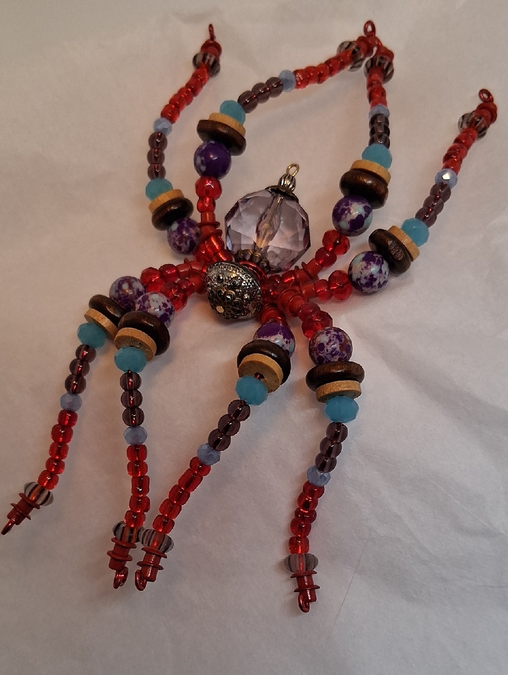 BEADED SPIDER SUNCATCHER